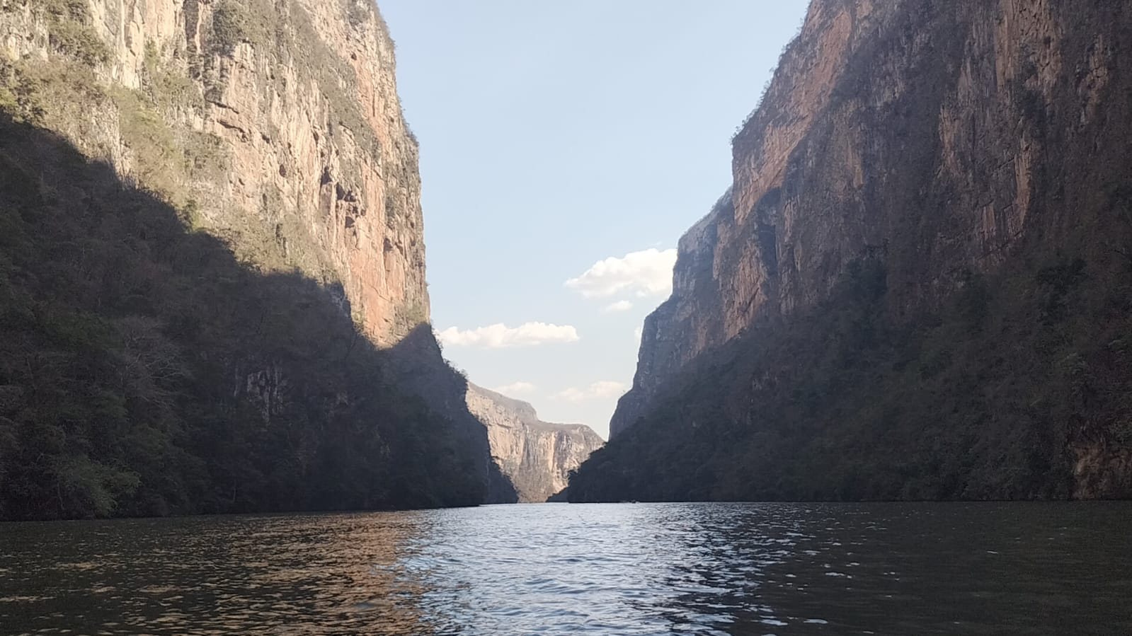 Recorrido entre cañones